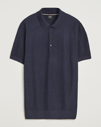 BOSS BLACK Lanotti Knitted Polo Open White
