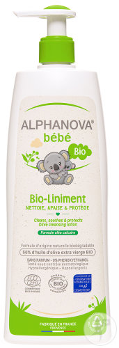 Alphanova Bébé Liniment Oléo-Calcaire Bio Flacon-Pompe 400ml
