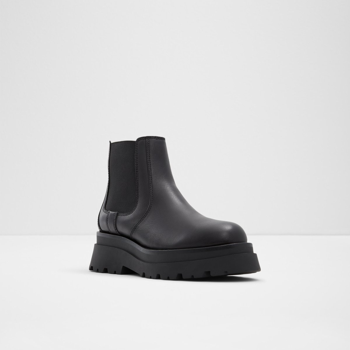 Stompd Black Leather Smooth Women Casual boots