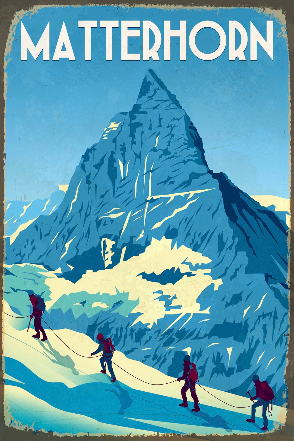 queence Metallbild »Matterhorn II« Berge & Alpenbilder 1 Stk. tlg. Stahlschilder