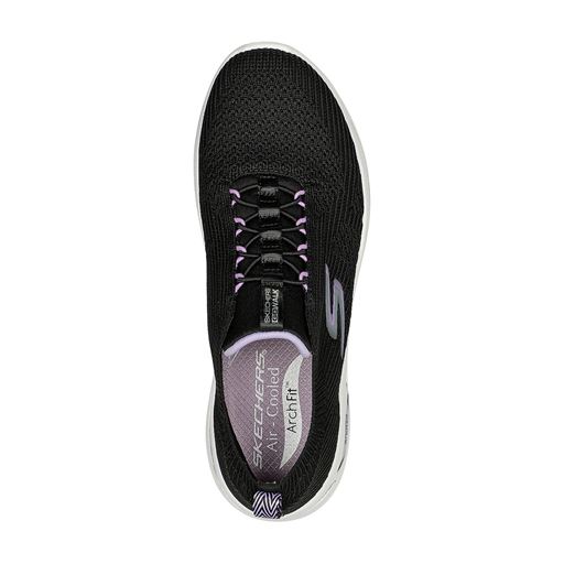 Skechers GO WALK Arch Fit Sneakers, Black Lavender, 40