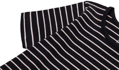 Luca & Lola Malena Topp 2-pack, Black/Pink Stripes
