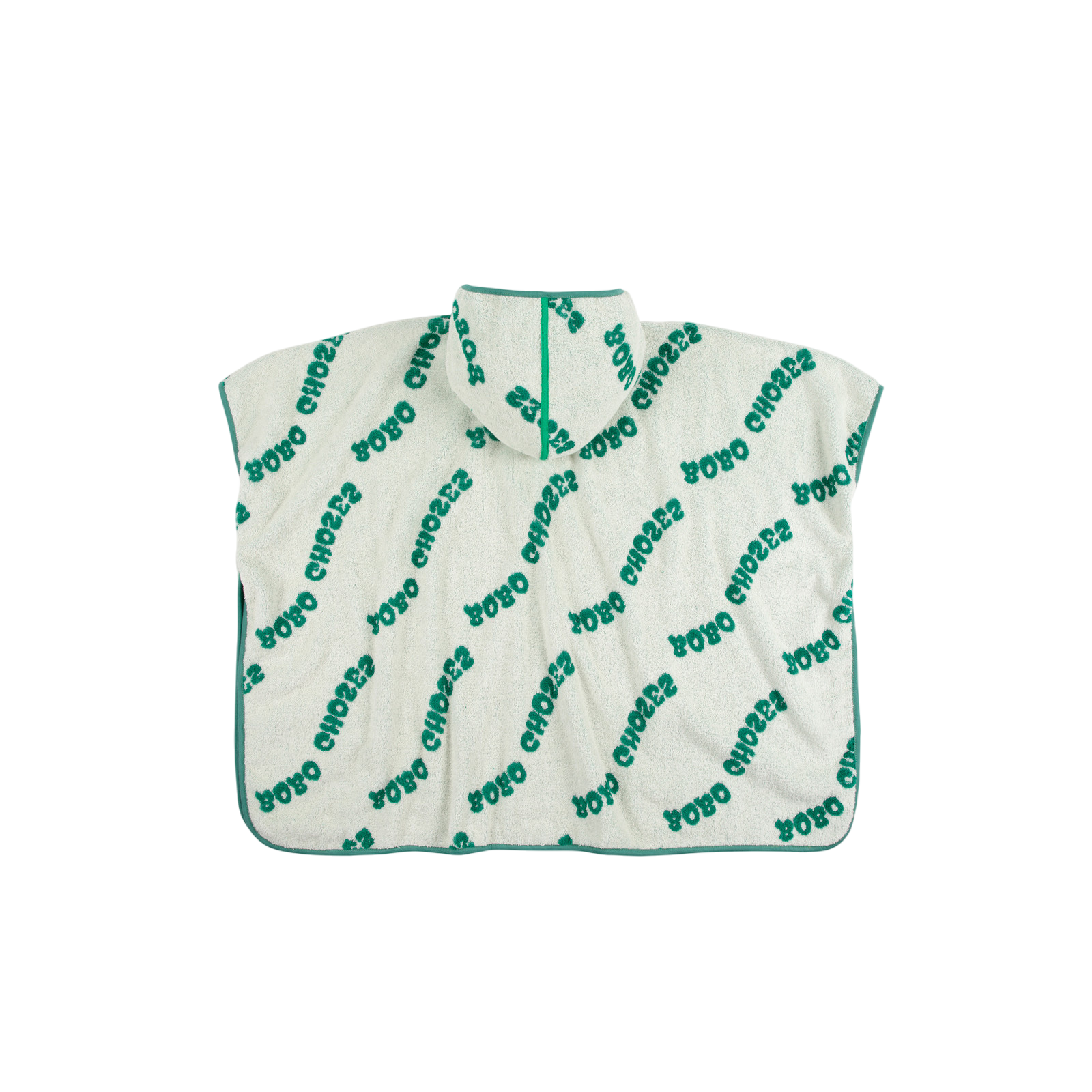 Poncho Wavy Bobo Choses All Over Terry Towel Offwhite