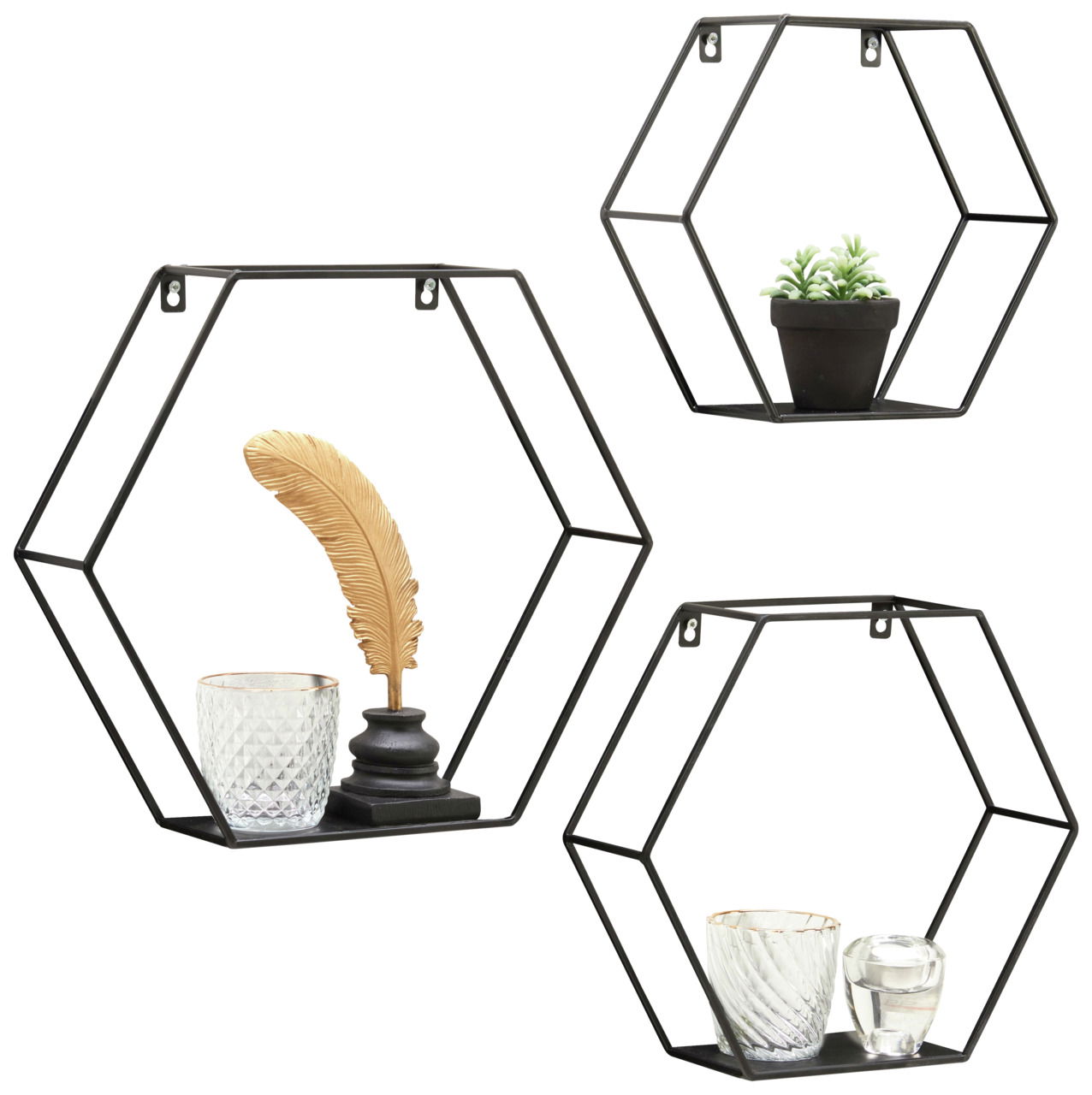 XORA Wandregal 3er Set DANA