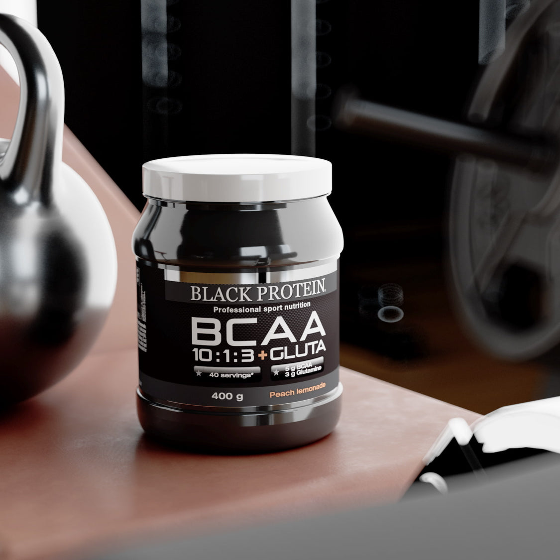 BLACK-PROTEIN BCAA 10:1:3 Vegan + Gluta