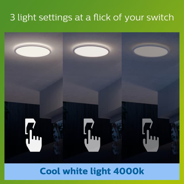 Philips SuperSlim udendørs loftslampe 15W