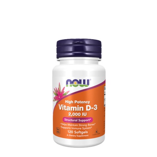 Now Vitamina D3 2000 IU 120 Cápsulas