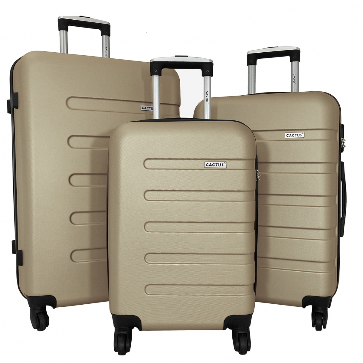 Cactus Lot 3 valises dont 1 valise cabine rigides Cactus ABS