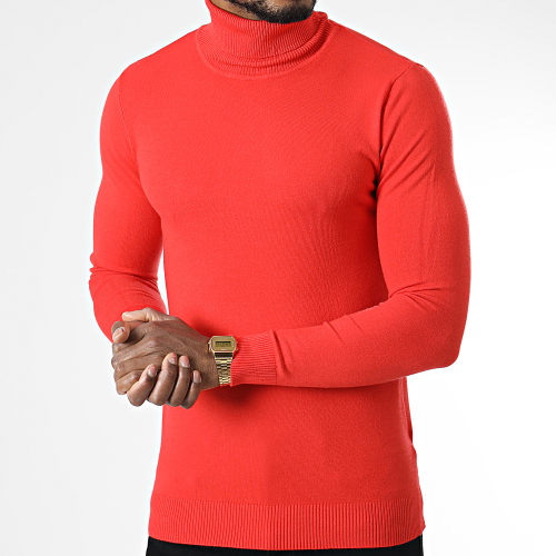 Pull Col Roulé CR-088 Orange
