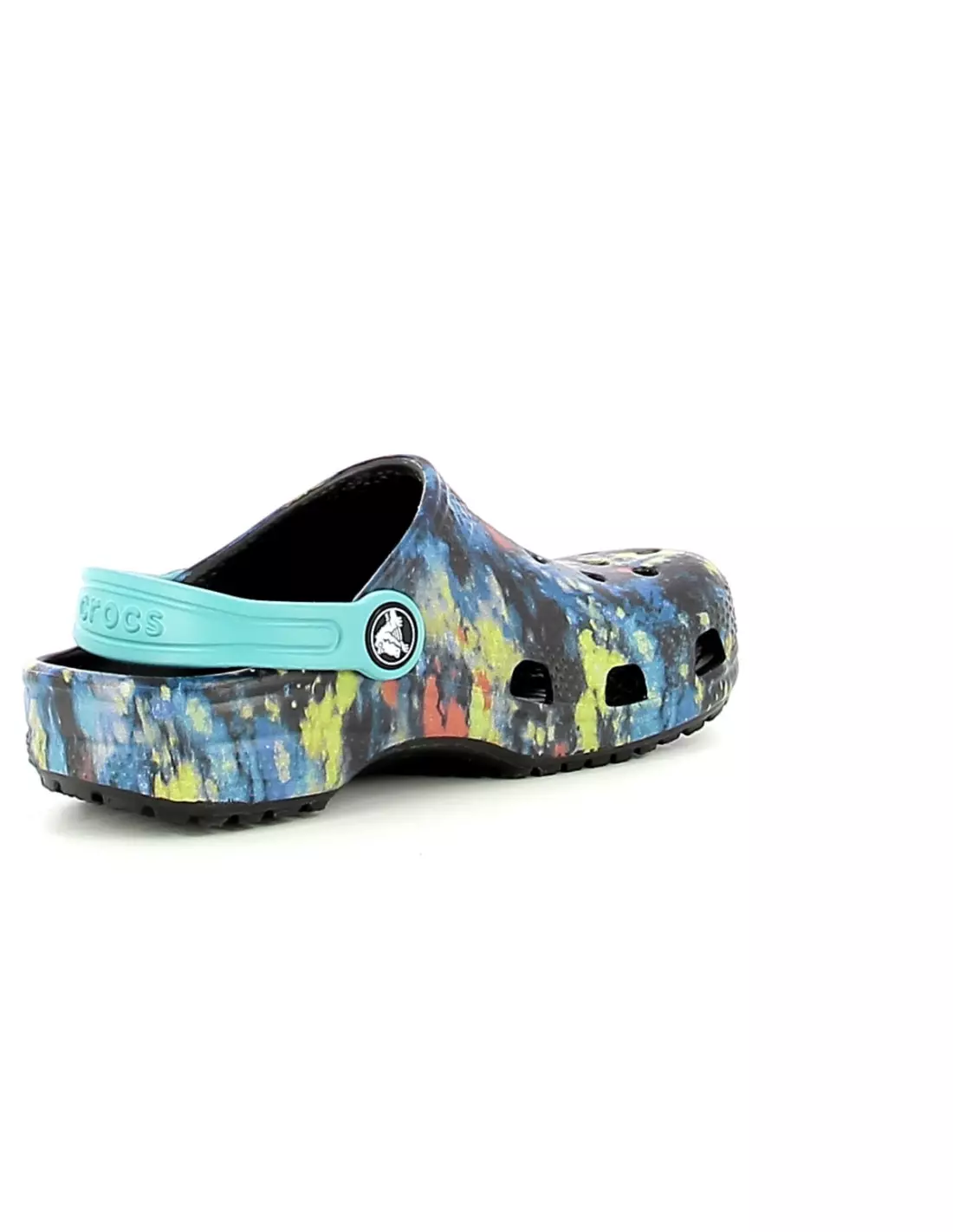 CROCS CROBAND CLASSIC TIE-DYE - Sandales & nu-pieds Turquoise