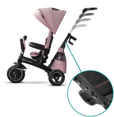 Kinderkraft Trehjulssykkel Easytwist, Rosa