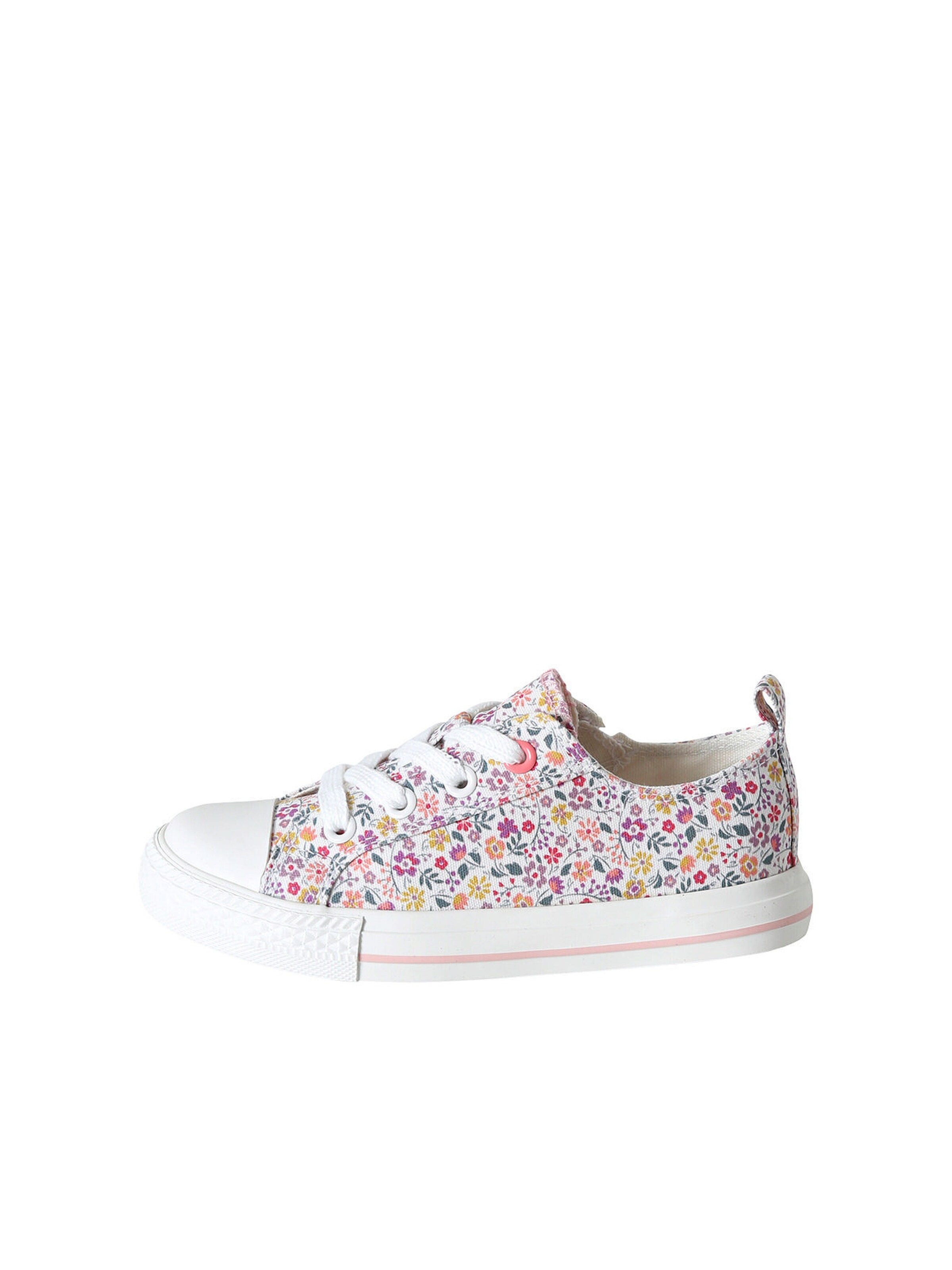 Vertbaudet Mädchen Stoff-Sneakers mit Reißverschluss blush