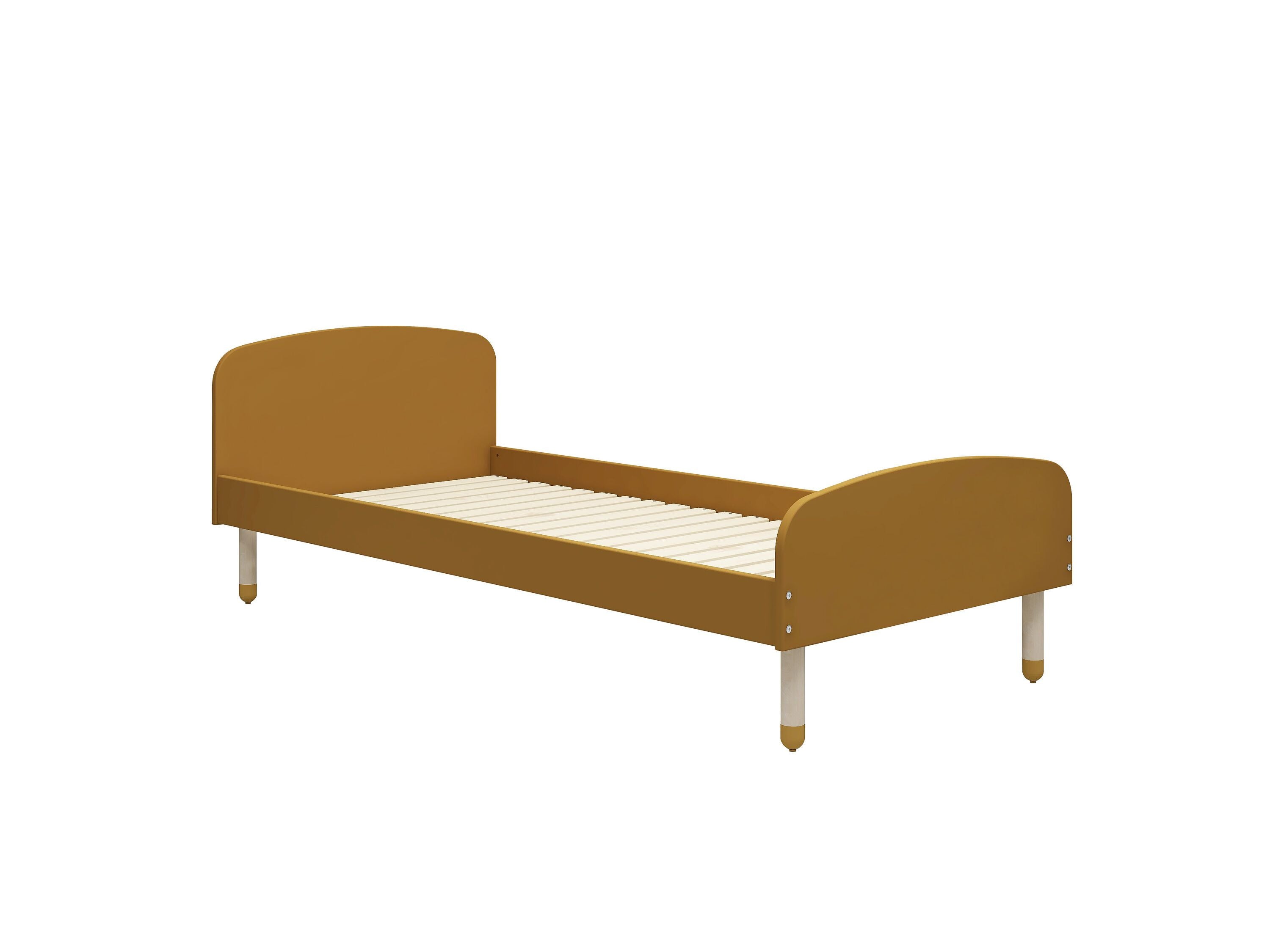 DOTS Einzelbett 90x190,gelb - Gelb / B: 90.0 cm x T: 190.0 cm x H: 72.0 cm