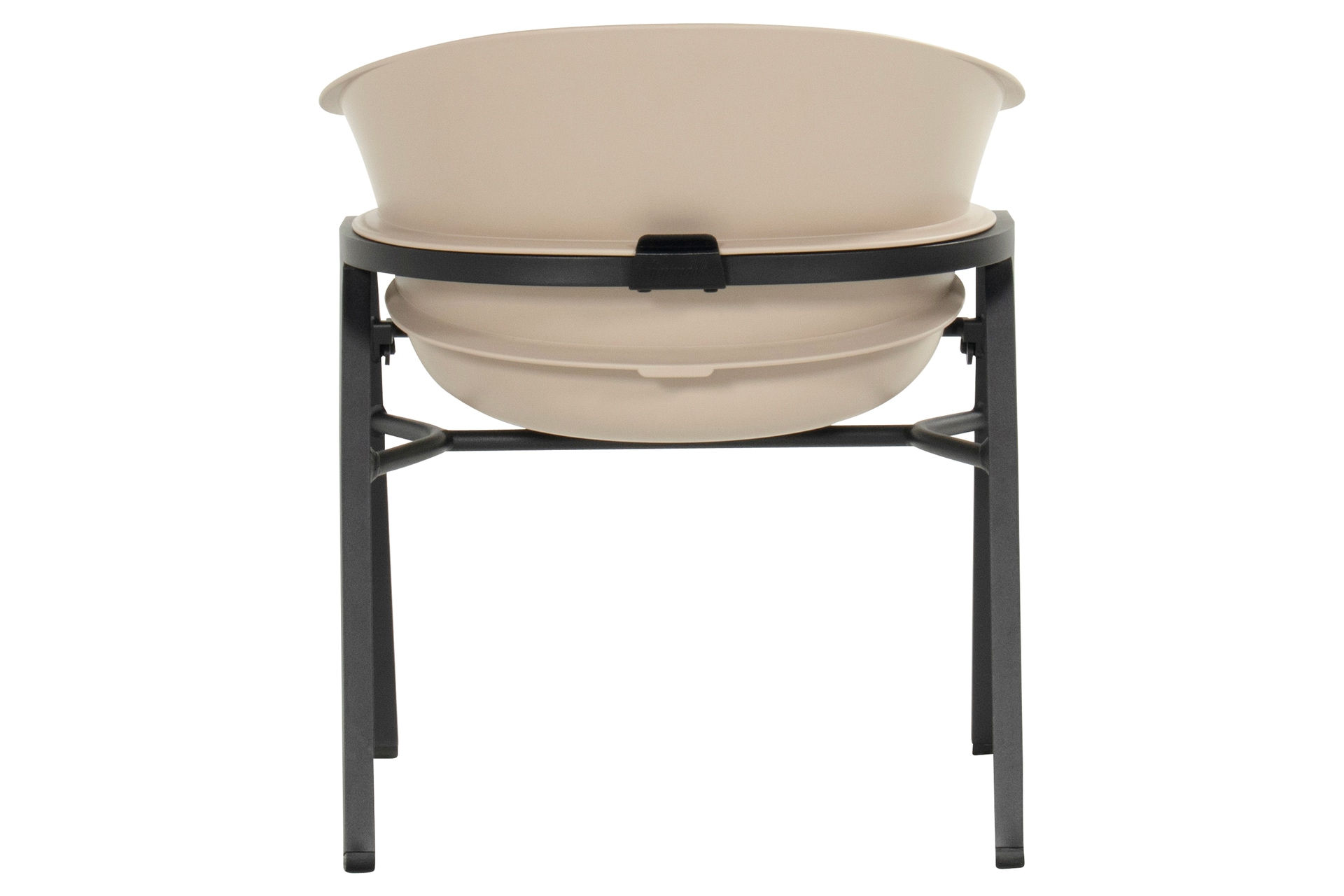Hartman Gartenstuhl TUBB 2er Set schwarz /taupe