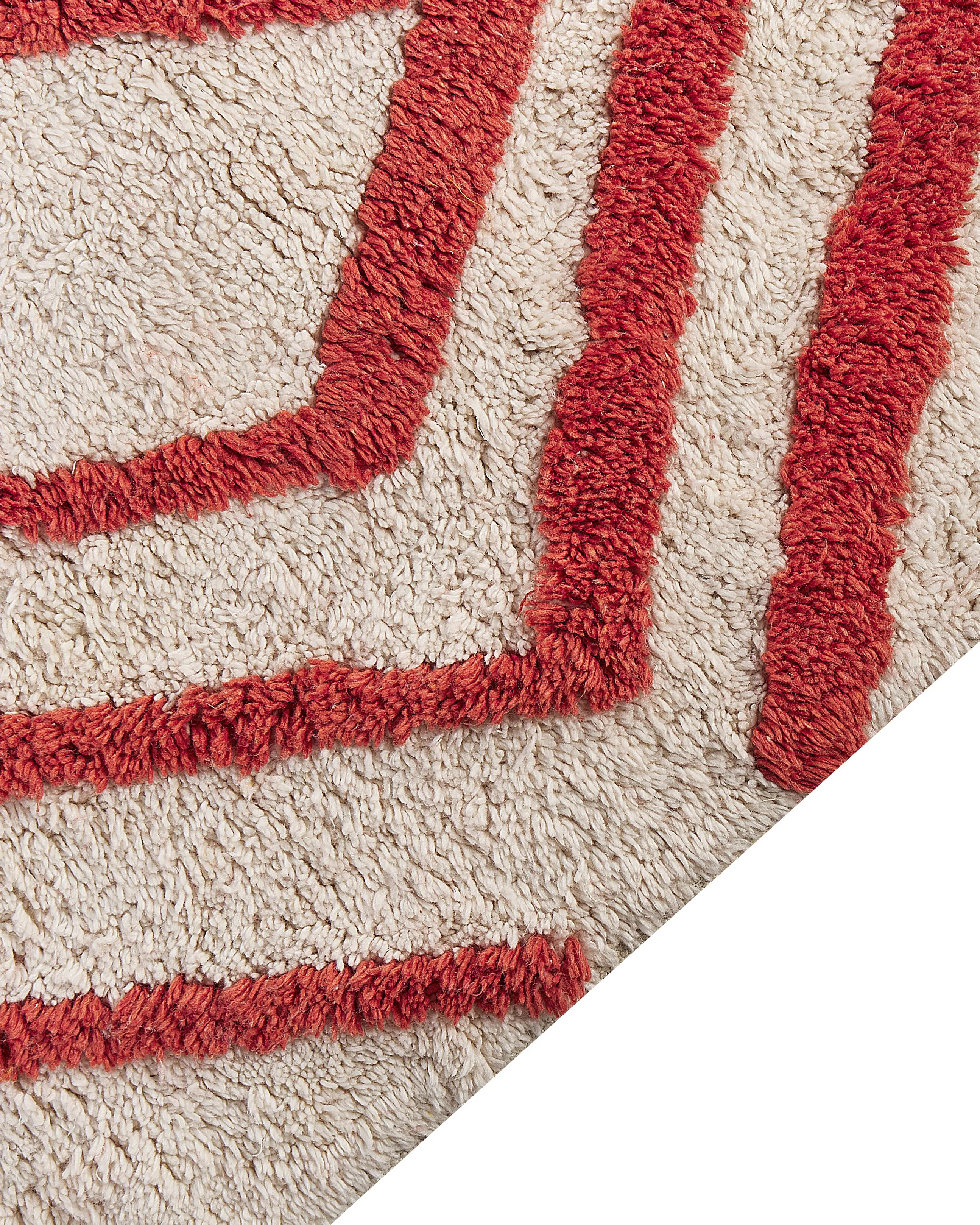 Vloerkleed HASKOY Rood 160 x 230 cm Katoen