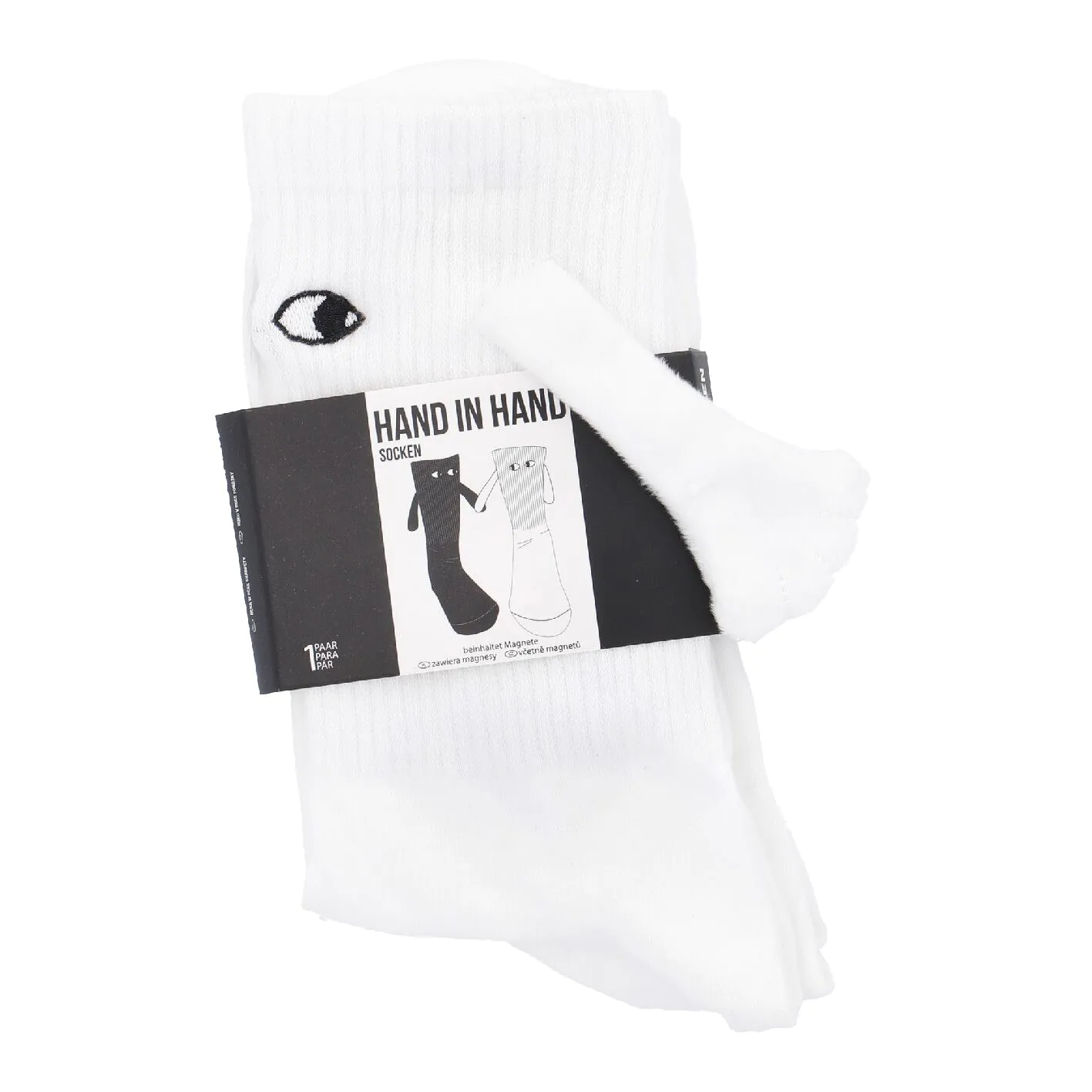 Freunde-Socken Magnet, weiß, Größe 43-46