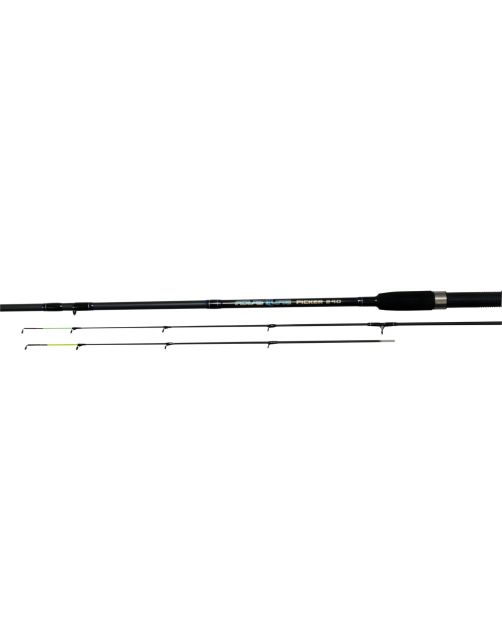 Albatros Winkel Picker 240cm 2delig &  2 Tips - Werphengels - 125 cm 220 g Zwart Feeder 10-40g