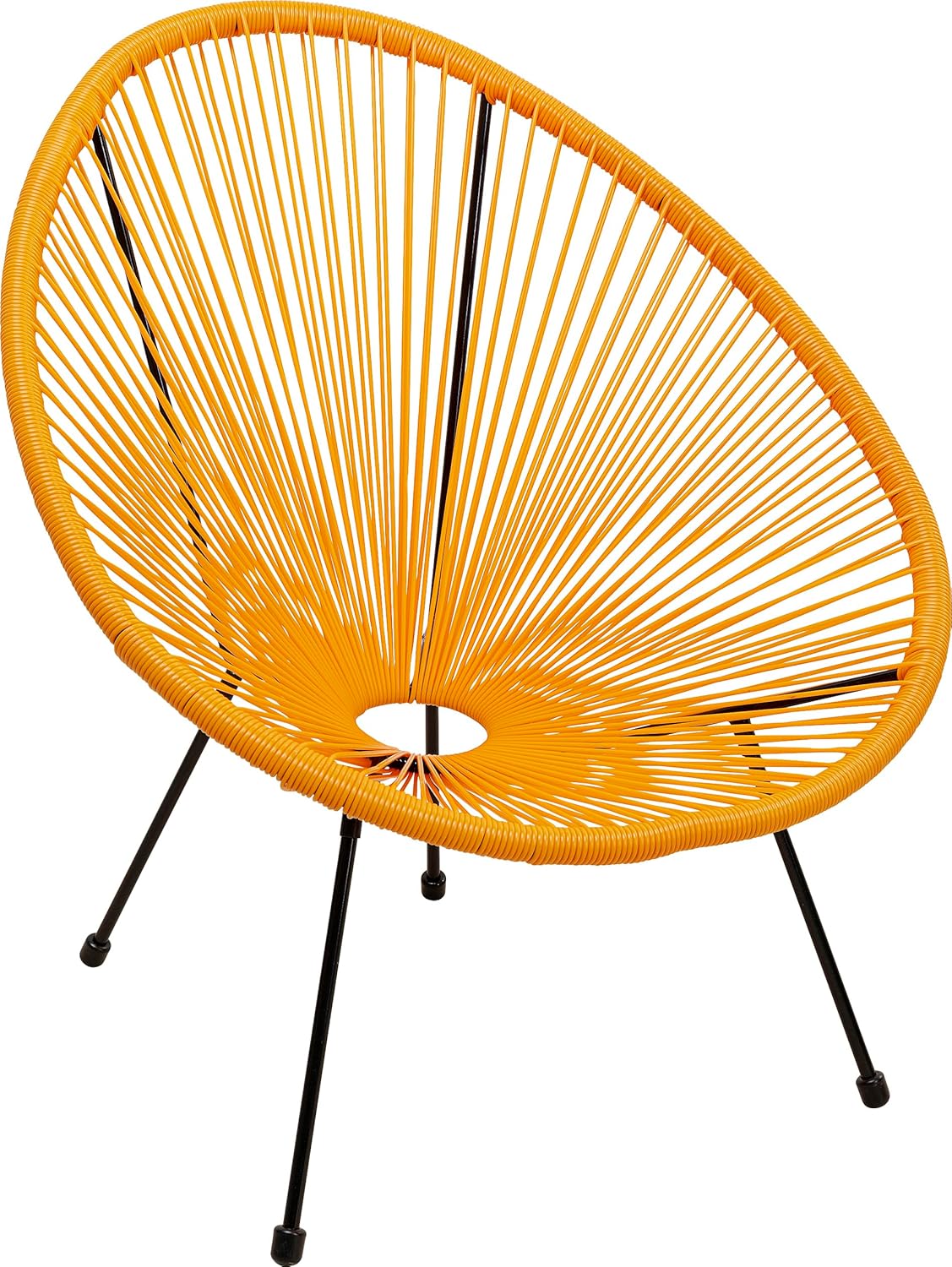 Kare Design Gartenmöbel Set Acapulco, 2er Set, Orange, Indoor und Outdoor Sitzgruppe im Retro-Design, 2X Sessel, Gartenstühle, Lounge-Möbel für Balkon, Garten, Terrasse, Stahl, 85x73x78 cm (H/B/T)