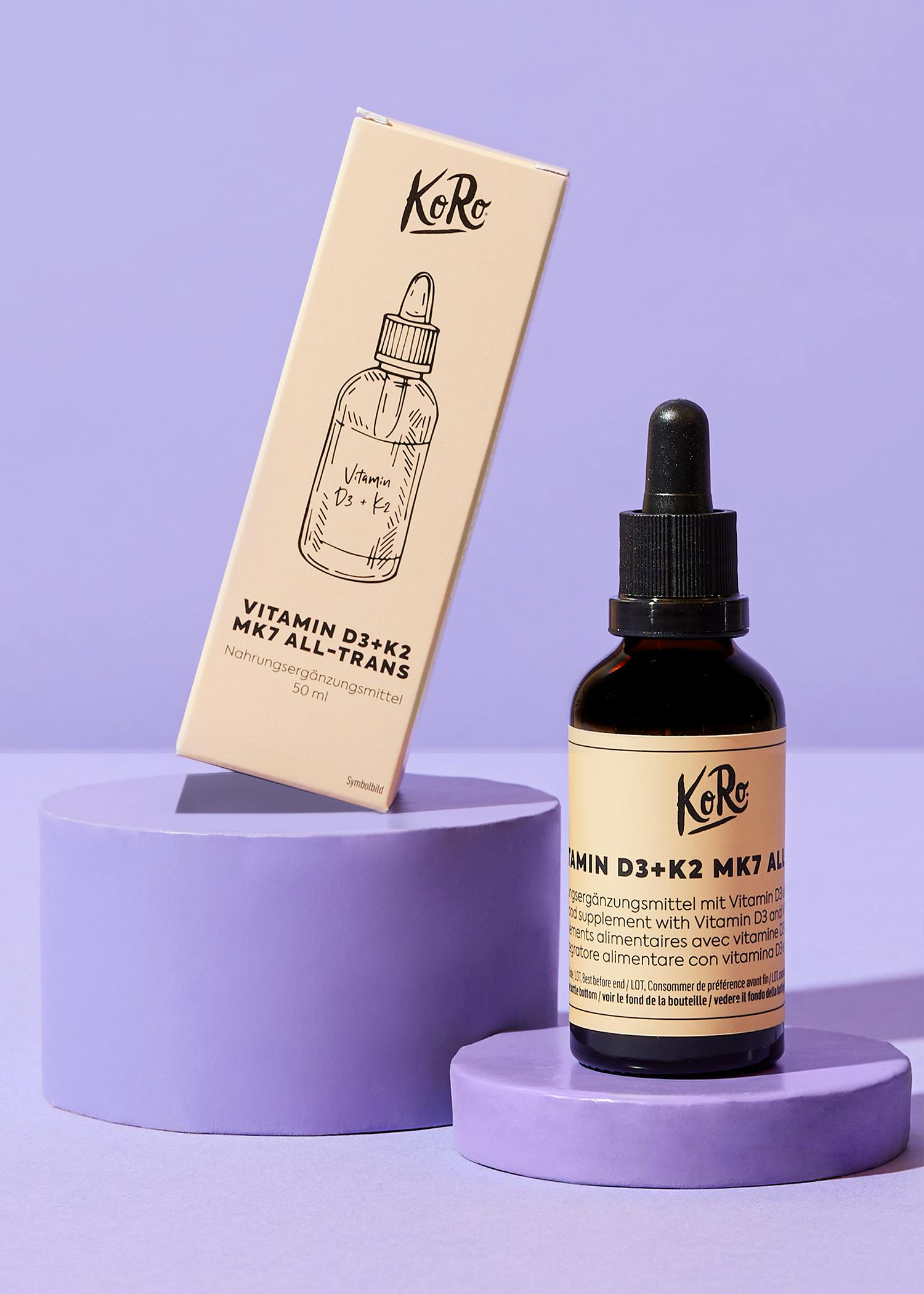 Vitamin D3 K2 MK7 Tropfen all-trans 50 ml