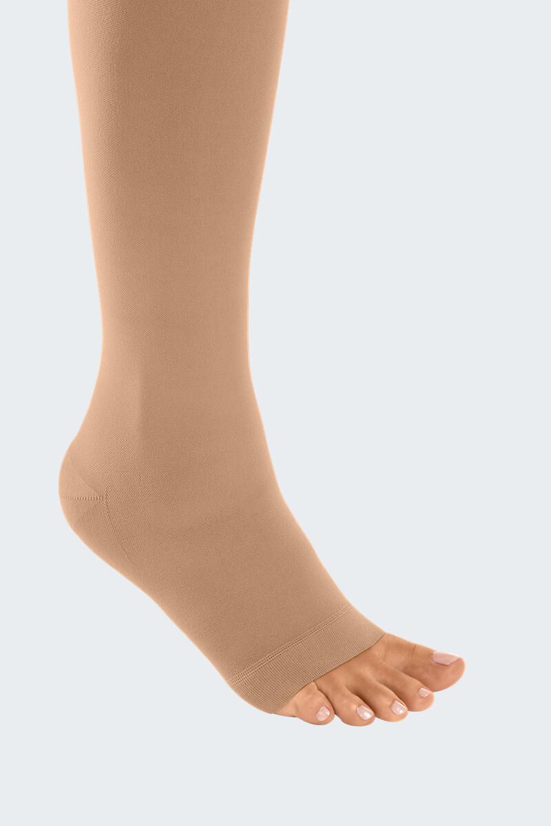 mediven® cotton CCL1 AD Kompressionsstrümpfe kurz (34-38 cm) mit Trikotabschlussrand