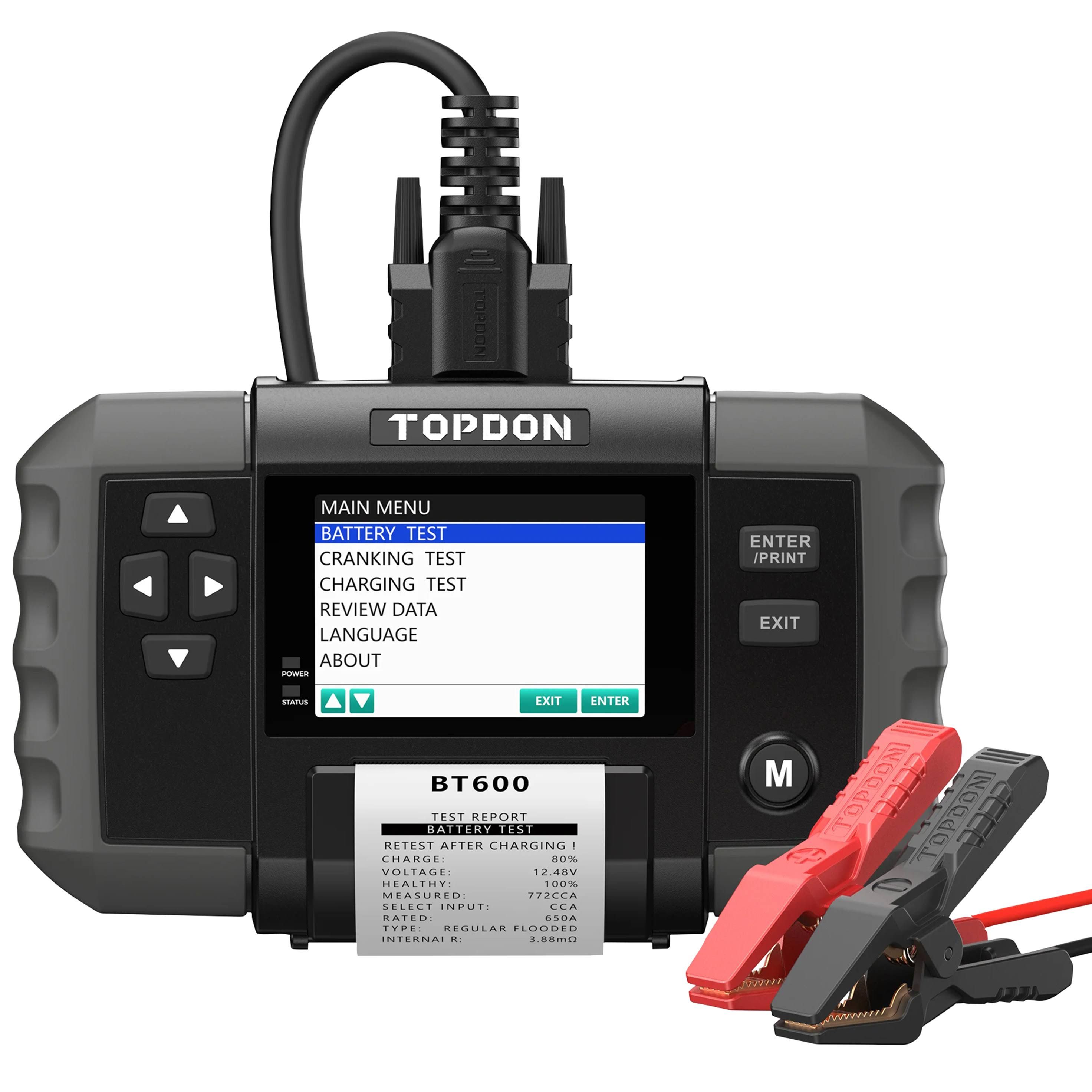TOPDON BT600 Batterietester mit Drucker