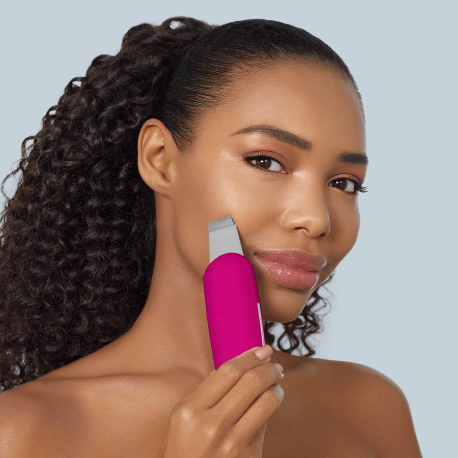 GESKE MicroCurrent Skin Scrubber & Blackhead Remover 9 in 1 Magenta