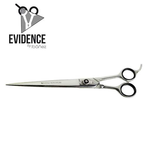 Tesoura de tosa Ibanez Magnum Straight de 24 cm, adequada para qualquer tipo de pelagem, resistente e robusta.