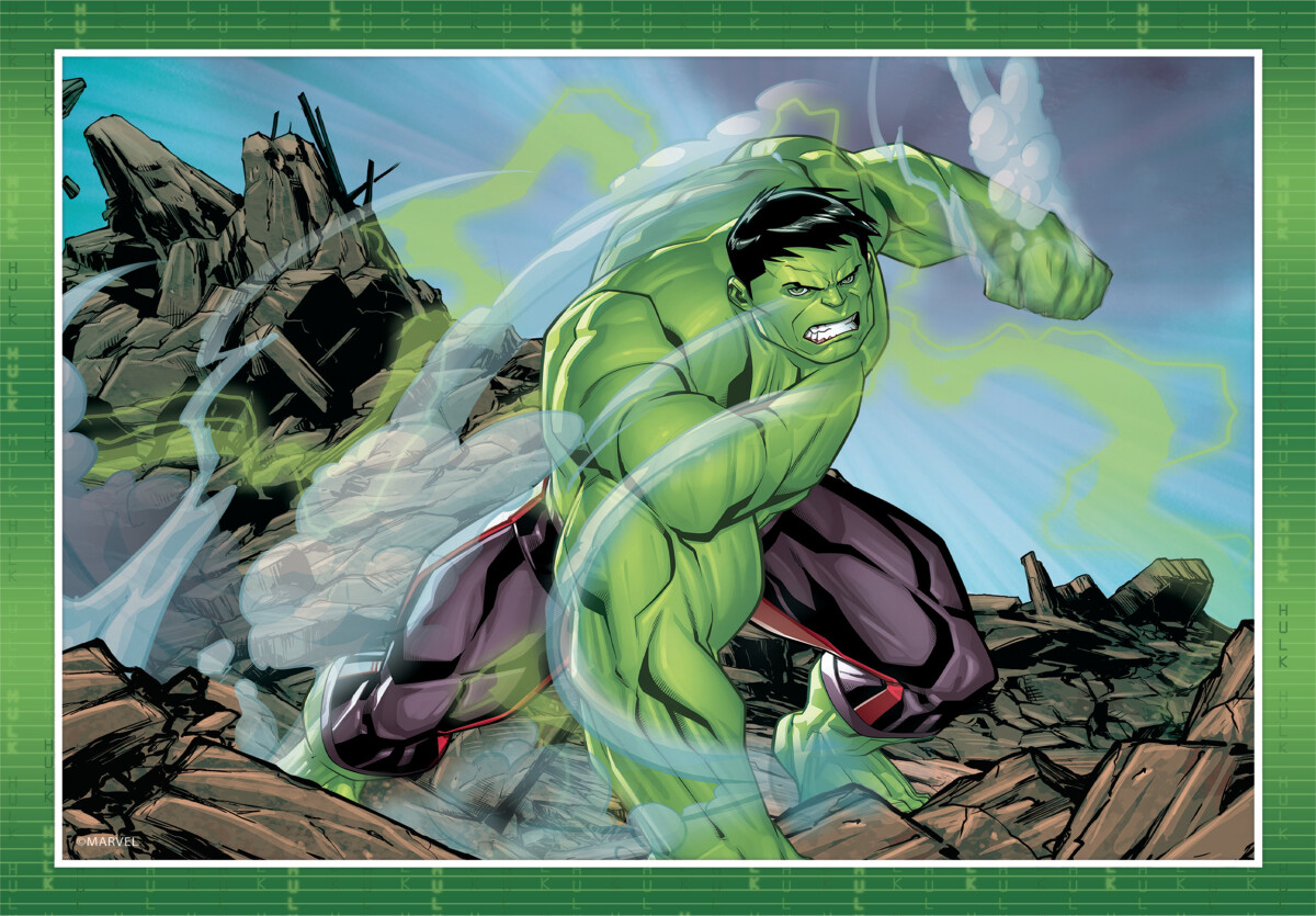 Marvel Puslespil - Avengers - Super Color - Clementoni - 4 Stk