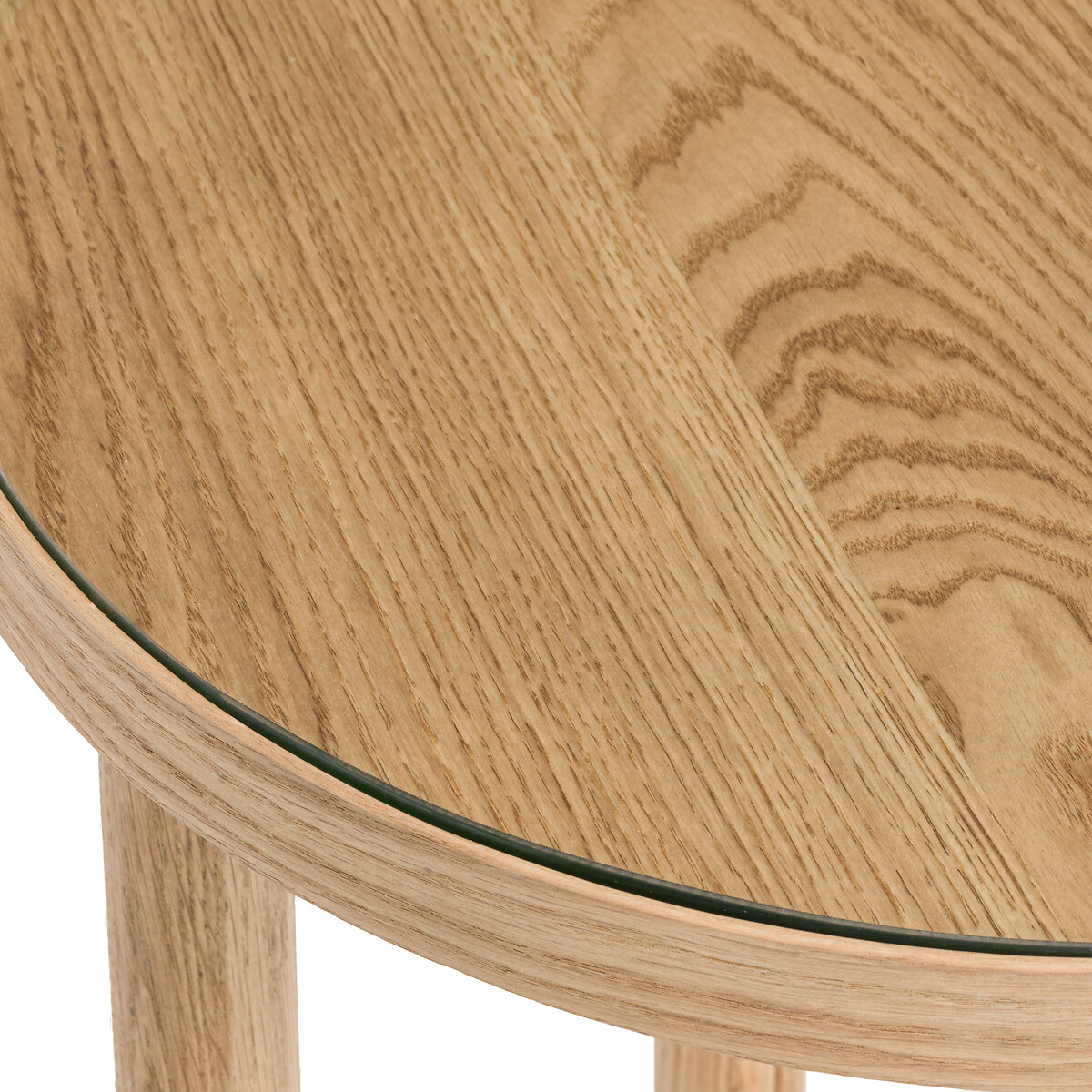 LA REDOUTE INTERIEURS<br>Mesa lateral em carvalho e vidro, Evergreen