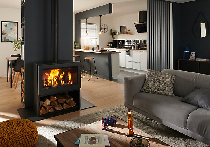 Poêle à bois en acier Panadero Fenix 7,2kW 82m²