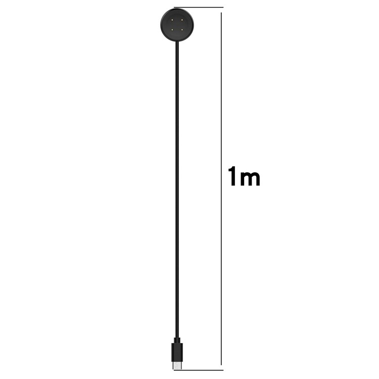 (1m) USB C auf Google Pixel Watch 2 Magnetisches Ladekabel - Schwarz
