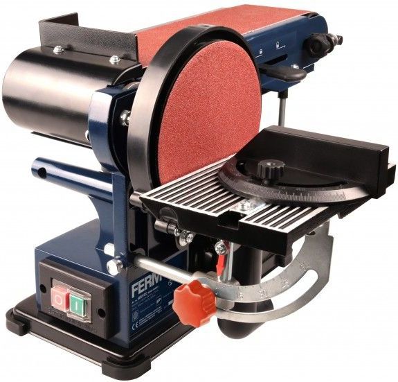 FERM - BGM1022 - Stationaire Schijf- en Bandschuurmachine - 350W - 150mm Schijfschuurplaat
