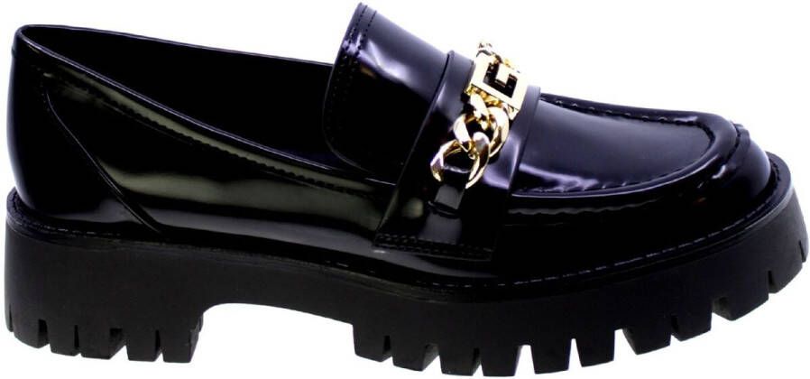 Guess Zwarte Effen Instap Rubberen Schoenen Black Dames