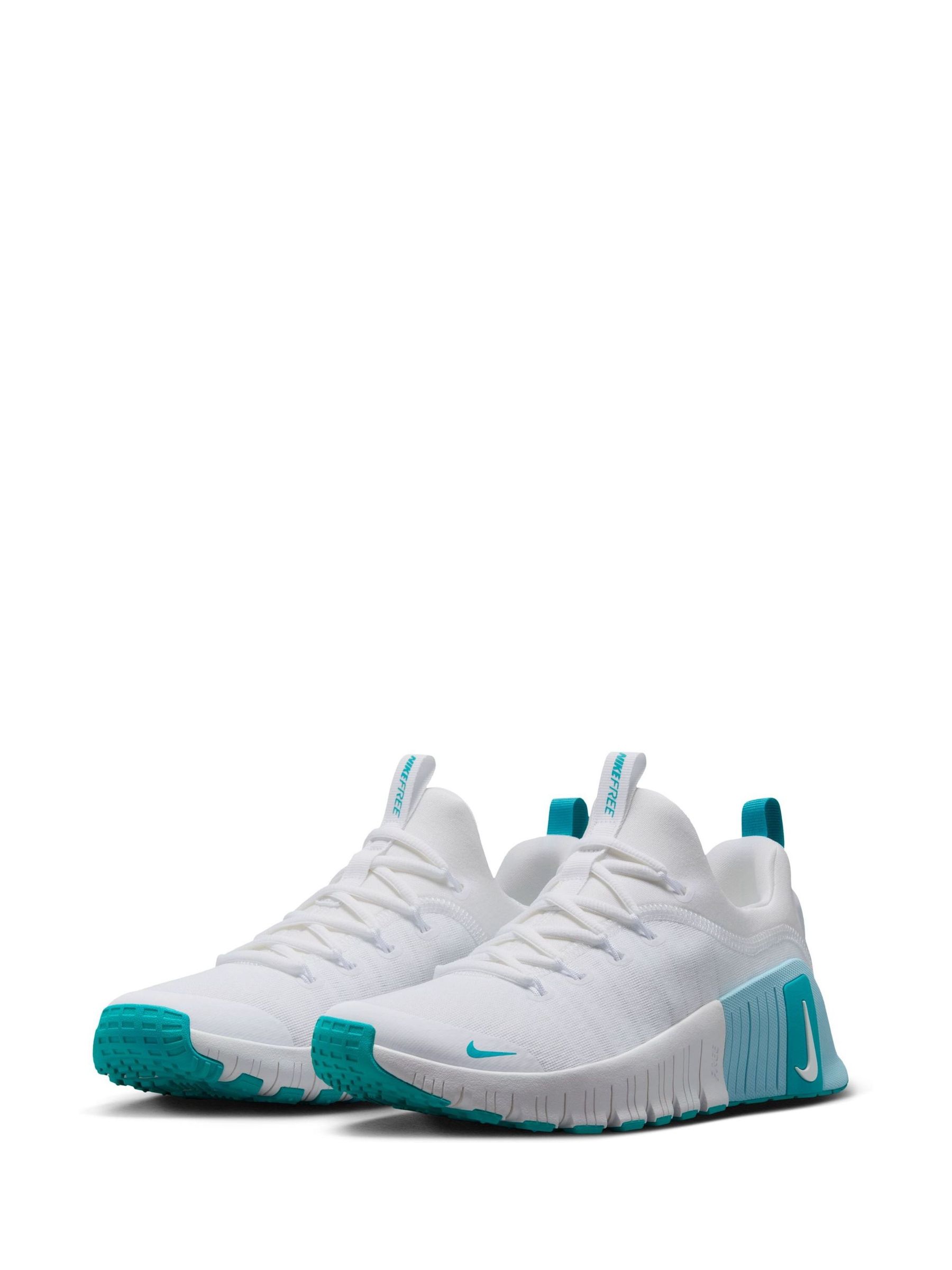Wit blauwgroen - Nike Free Metcon 6 trainingsschoenen