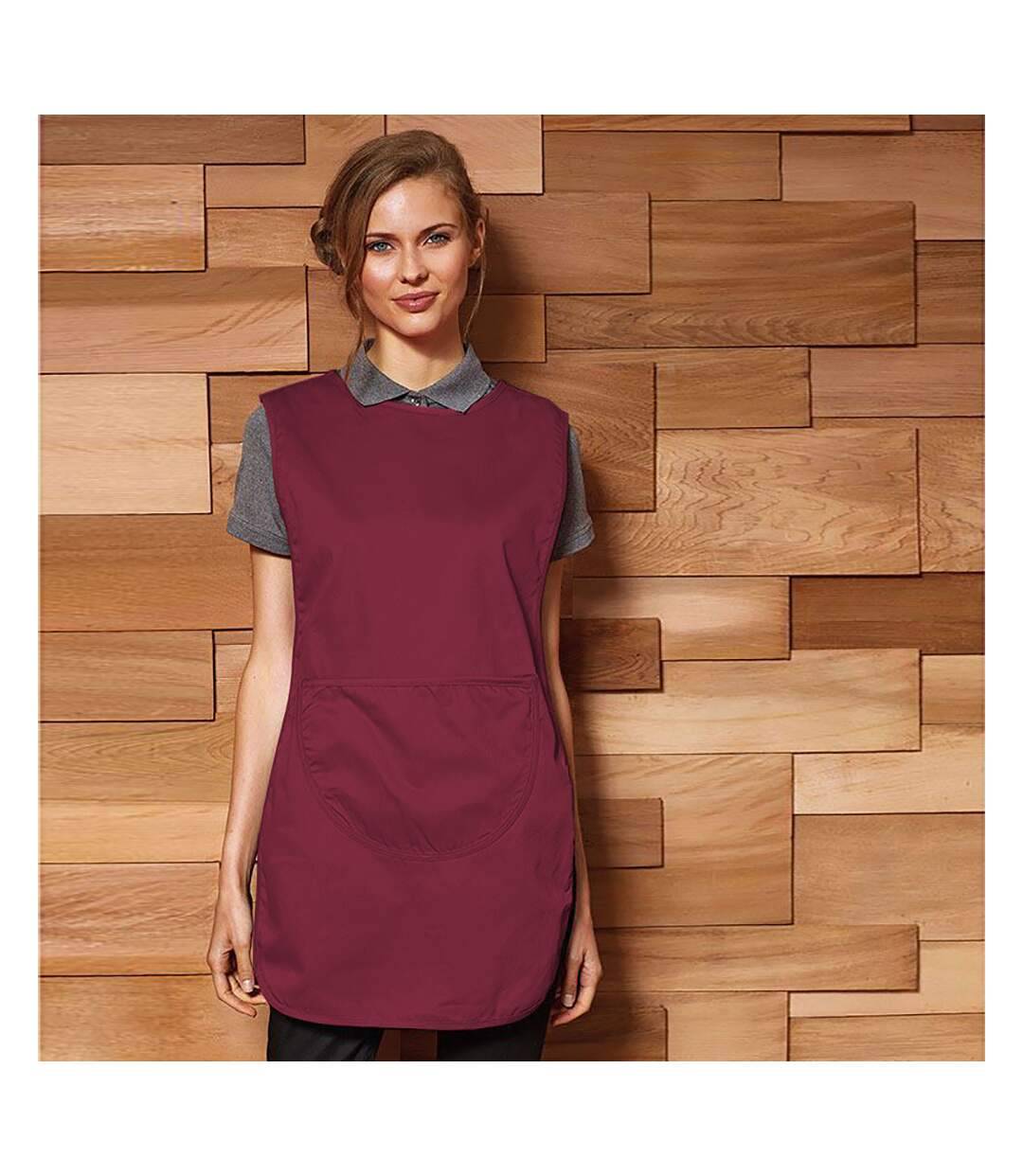 Premier - Tablier avec poche - Femme (Bordeaux) (M) - UTRW1078