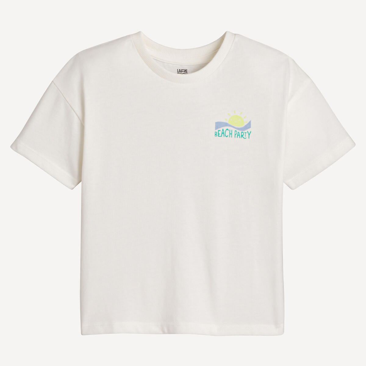 COLEÇÃO LA REDOUTE<br>Camiseta com gola redonda e estampa nas costas