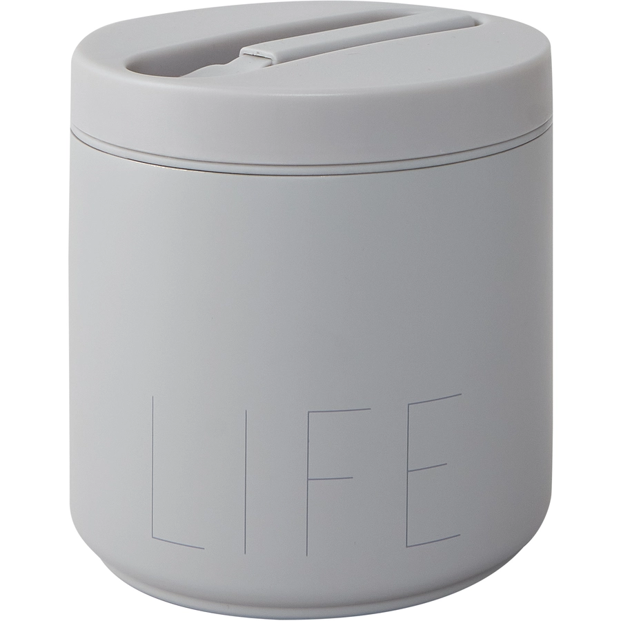 Design Letters Thermobox Travel life large in cool gray