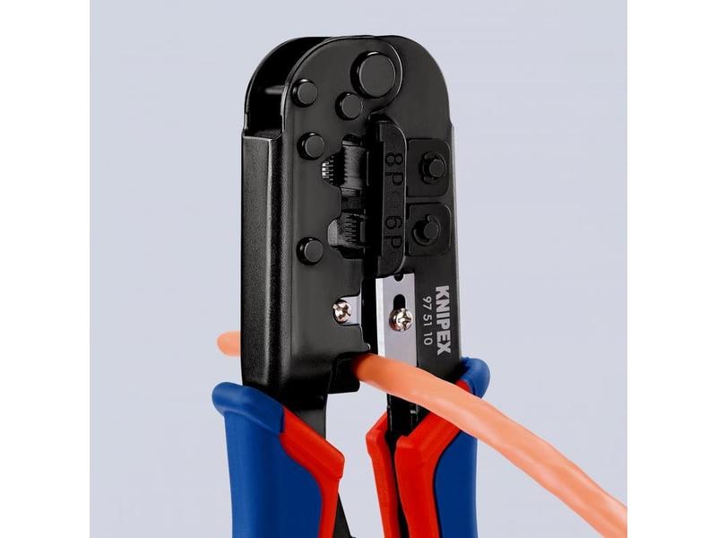 Knipex Crimpzange 190 mm Crimpzange für Westernstecker