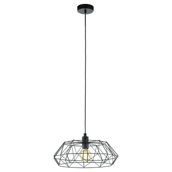 EGLO hanglamp Carlton zwart Ø45,5 cm