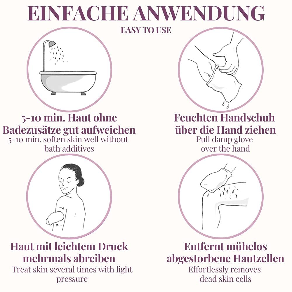 Carenesse NATURAL PEELING ZIEGENHAAR Peelinghandschuh