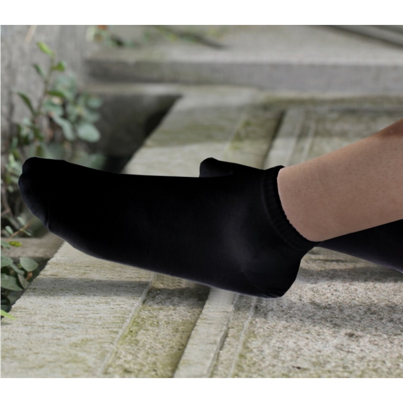 Garcia Pescara 6 Paar Sneaker Socken in schwarz aus Baumwolle Füßlinge, Größe 40-46, schwarz