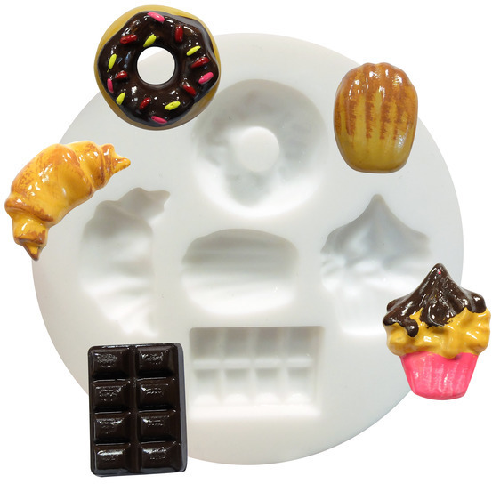 Mini moule, en silicone - Gourmandises