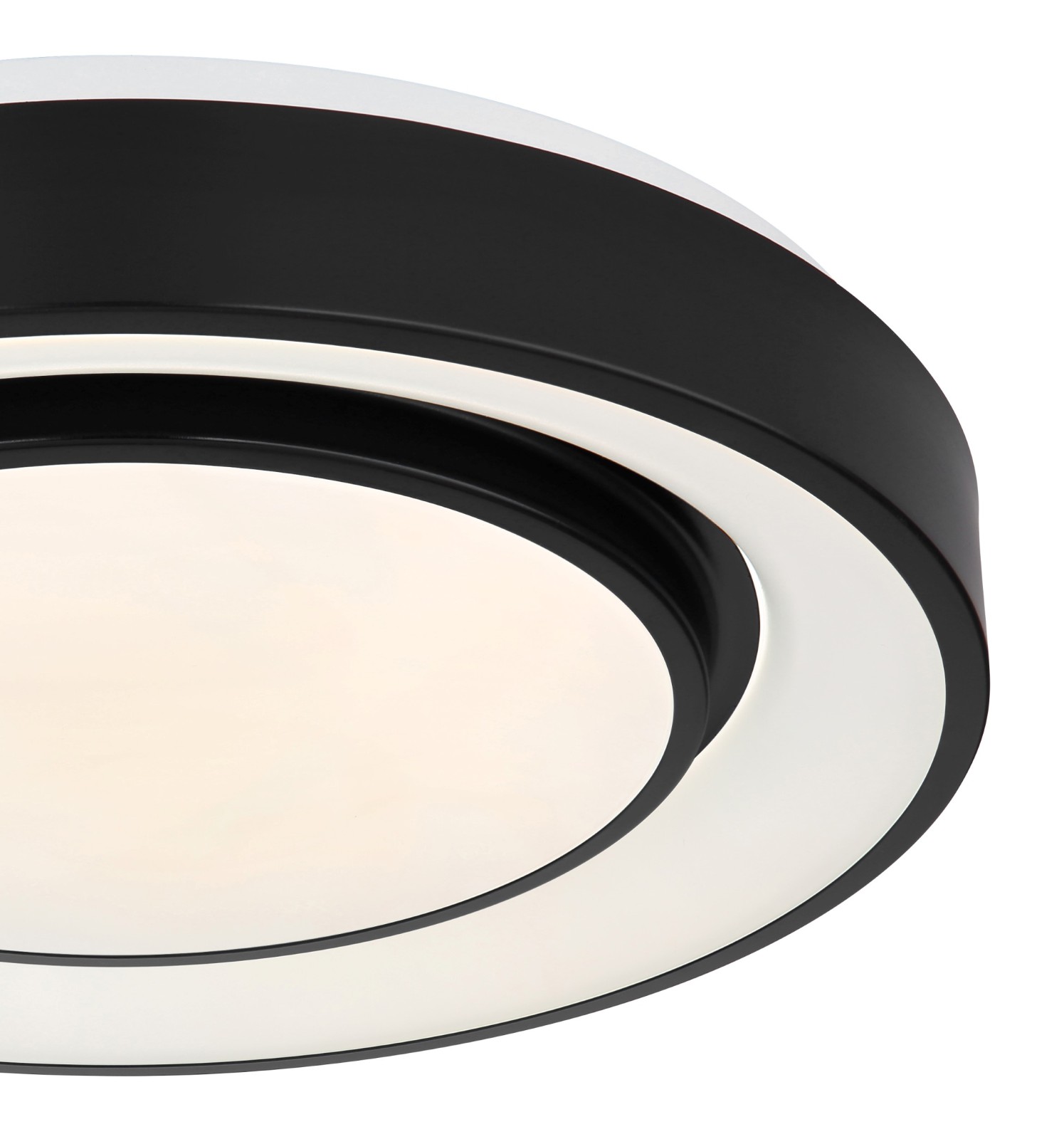 LED-RGB-Deckenleuchte - schwarz - mit Fernbedienung - Ø 38 cm