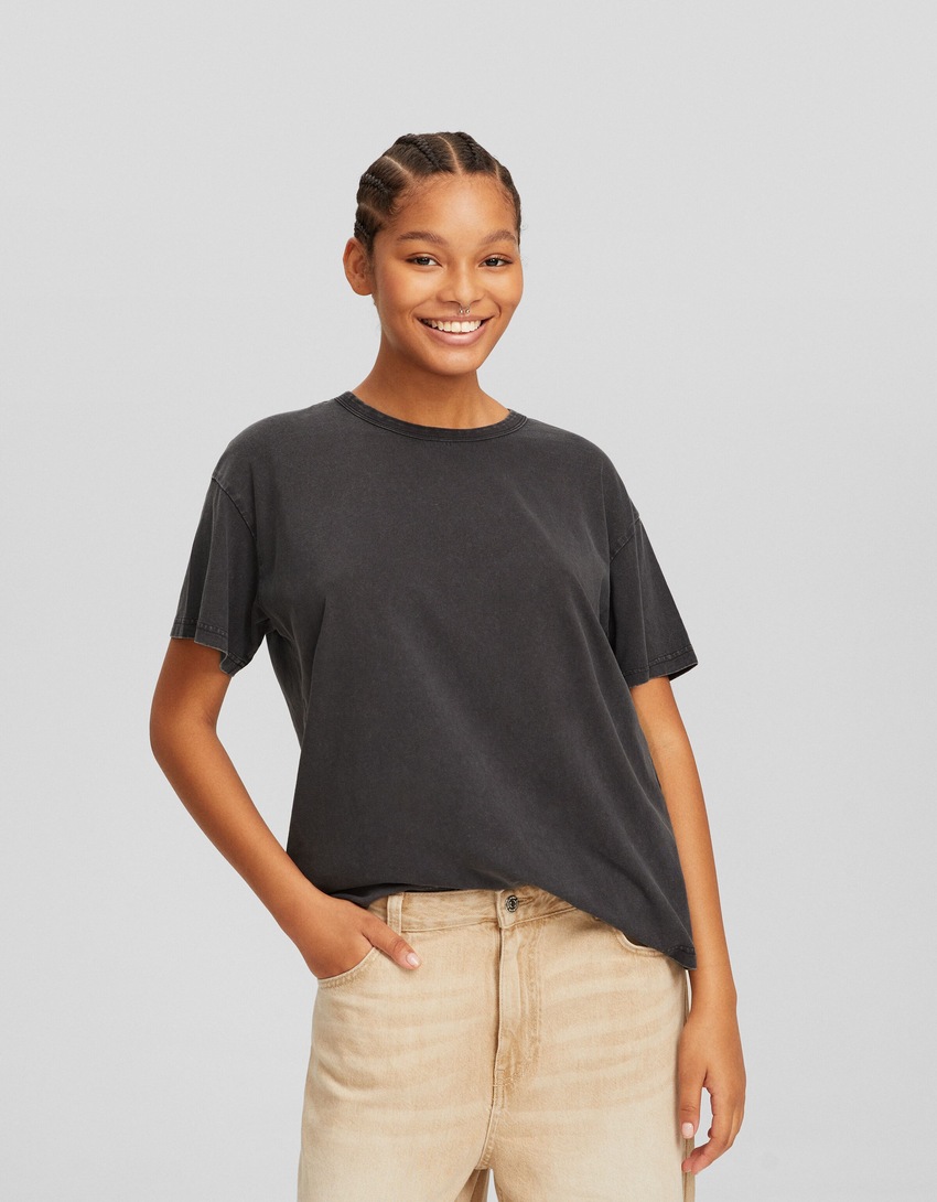 Camiseta de manga curta oversized