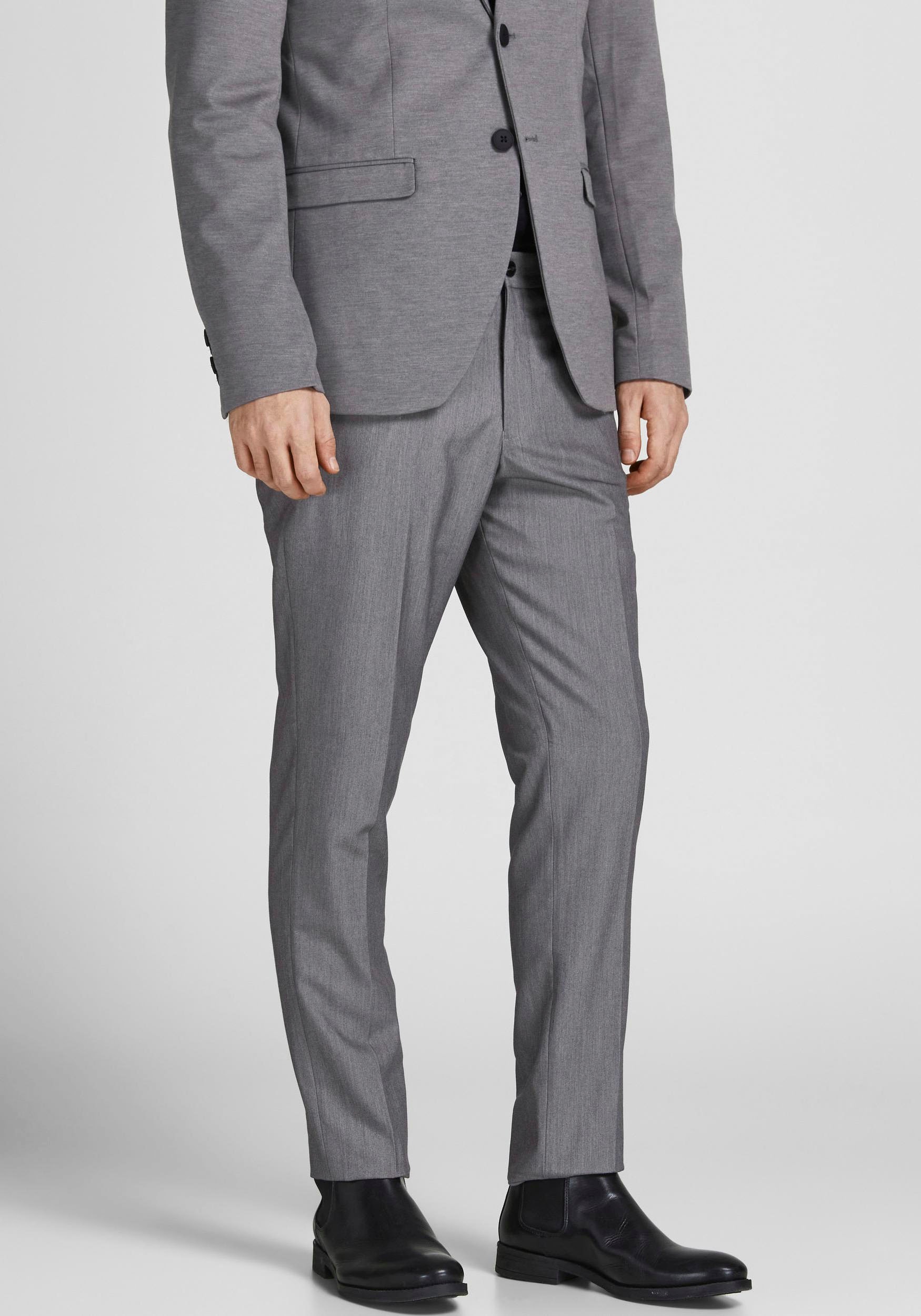 Jack & Jones Anzughose »JPRFRANCO  Hose mit schmalem Bein und cleanem Look«  meliert, modisch, slim fit, Kunstfaser