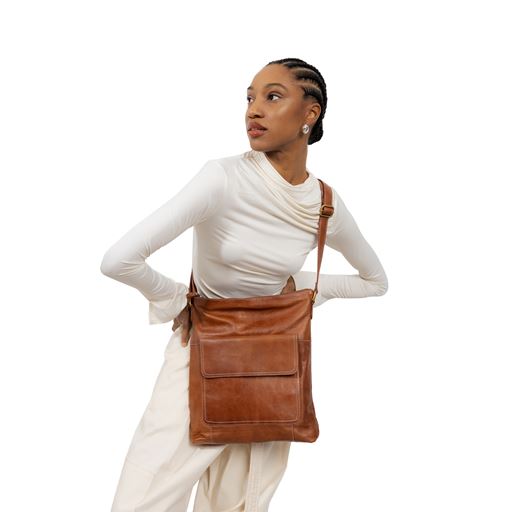 Re:Designed Nyra Big Skuldertaske, Walnut