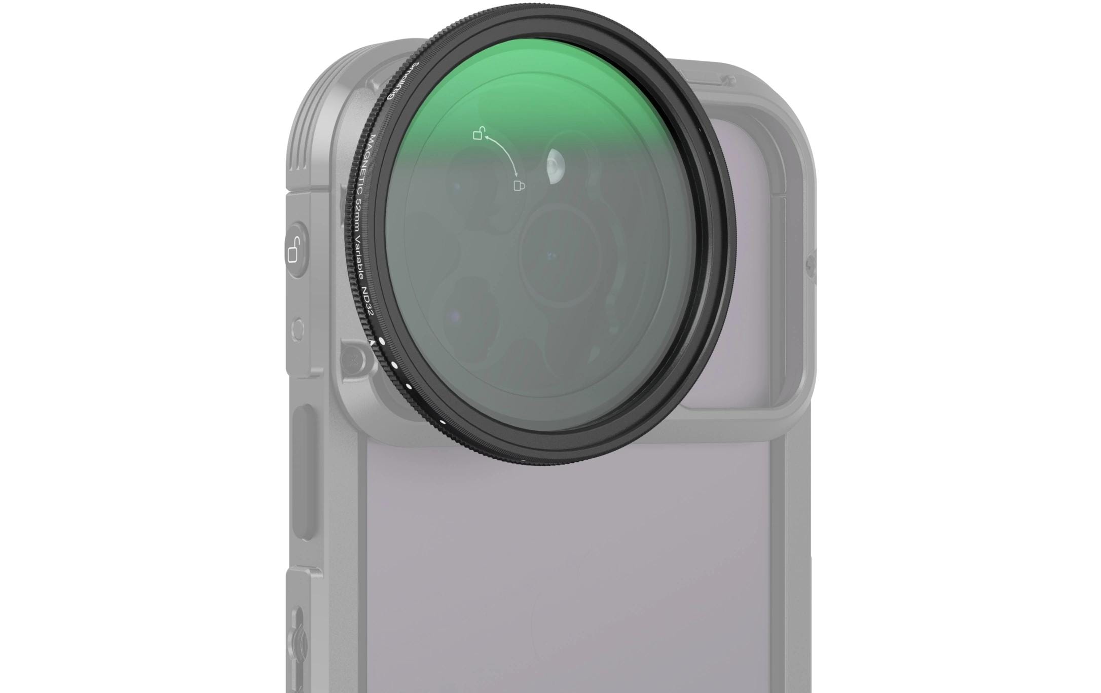 MagEase Magnetischer VND-Filter ND2-ND32 mit AdapterEnthält zwei CPLs (ND2-ND32), die gestapelt und gedreht werden können