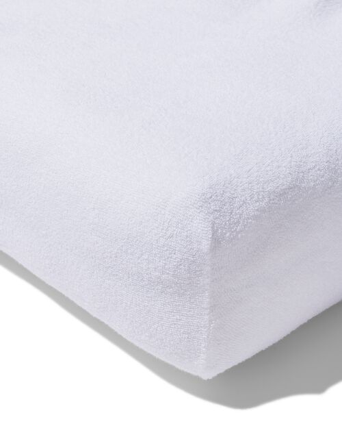 drap-housse tissu éponge 180x200 blanc
