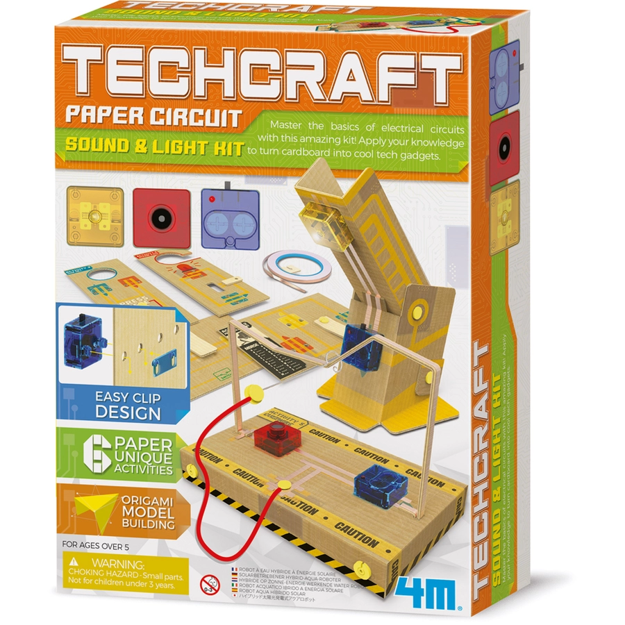 4M Paper Circuit Techcraft - Ton und Licht Bausatz Mehrfarbig