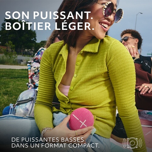 Enceinte sans fil Ultimate Ears MINIROLL Pink